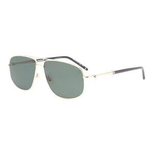 NEW  MONTBLANC SUNGLASSES GOLD GREEN AVIATOR MEN EYEWEAR MONTBLANC MB0069S 002